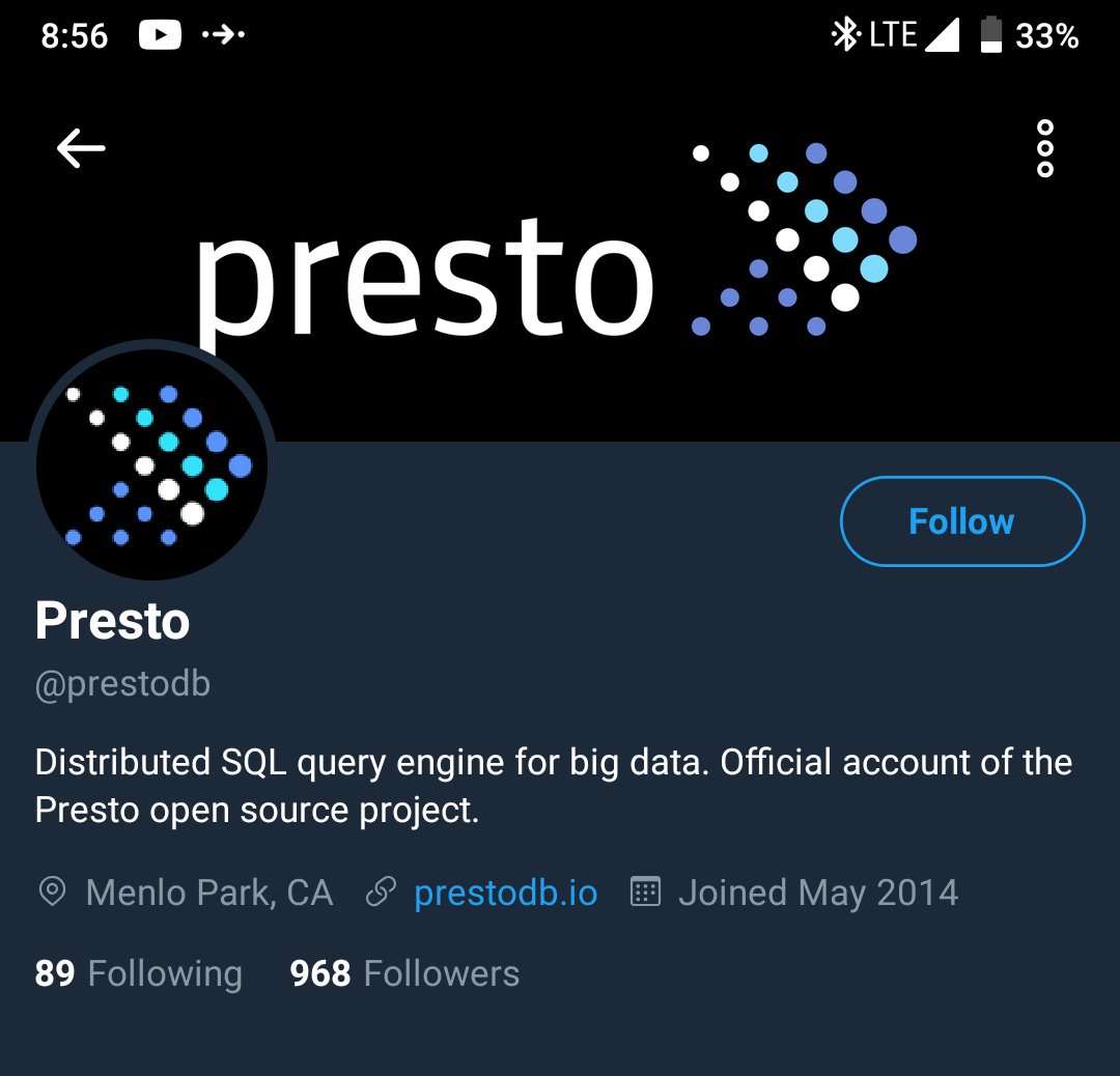 yesTeaPea's tweet image. #prestodb #prestosql

This seems very petty. At least break with grace and respect 😏