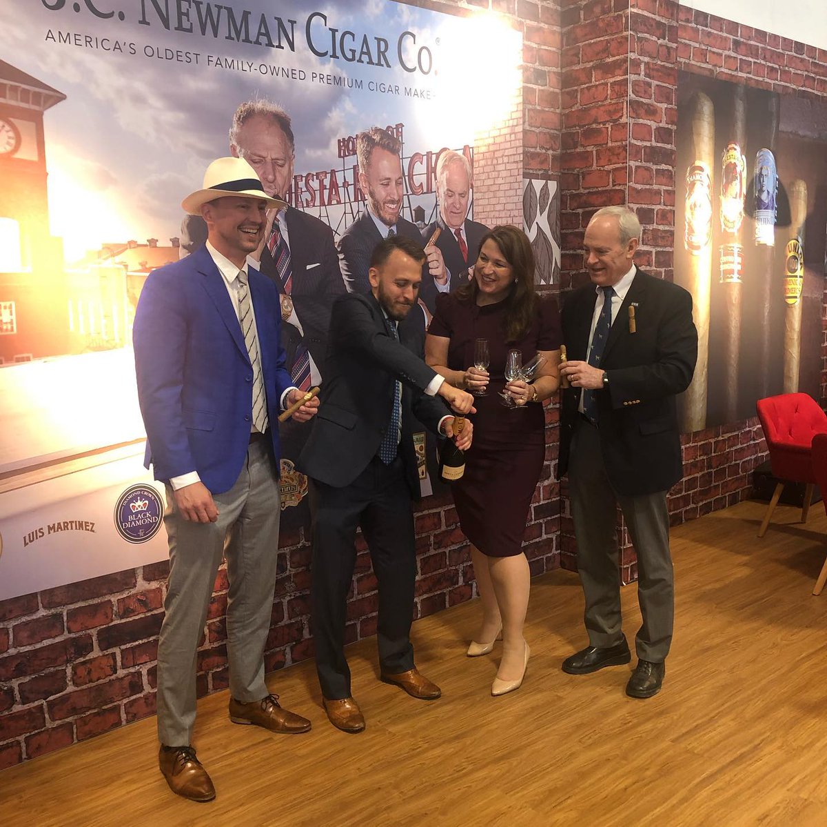 JCNewmanCigars's tweet photo. This past week in the EU has been amazing! J.C. Newman got to show off our incredible booth at #intertabac! https://t.co/UqYK2Nr9Mv