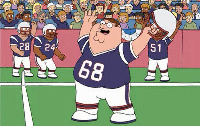 peter griffin patriots jersey