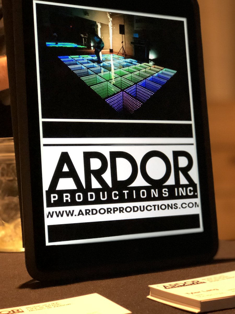 ArdorProduction's tweet photo. Showcase your brand as best as possible 4 #TipTuesdays We like having an iPad #Slideshow for our #VendorBooths so we can show our work but also take down contacts or share special pricing for our potential clients #Sales #Marketing #TradeShow #VendorValue https://t.co/YSKHkuhXRK