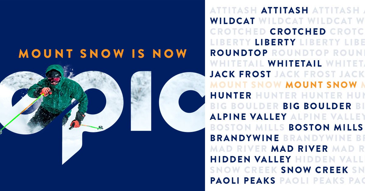 Carinthia Parks is now Epic! 

The Epic Pass, Epic Local Pass, Military Epic Pass, and Epic Australia Pass will include unlimited, unrestricted access to Mount Snow for the 2019-20 season. 

Prices go up October 13. 
Buy now at epicpass.com
