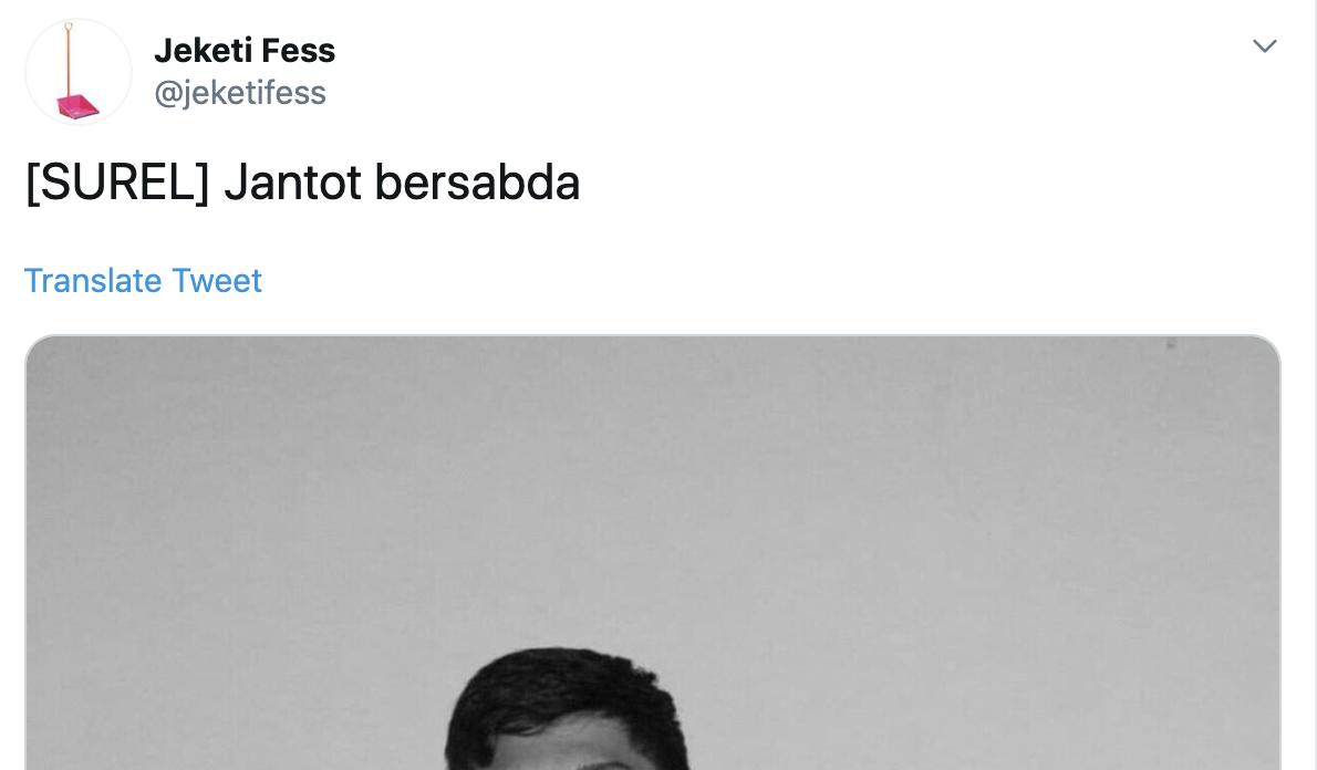jktfess_support's tweet photo. Cuitan berikut dikirim oleh @Ilhamsaputra2nd dengan user id 1077739760267886592 https://t.co/Hm8YP8sNlb