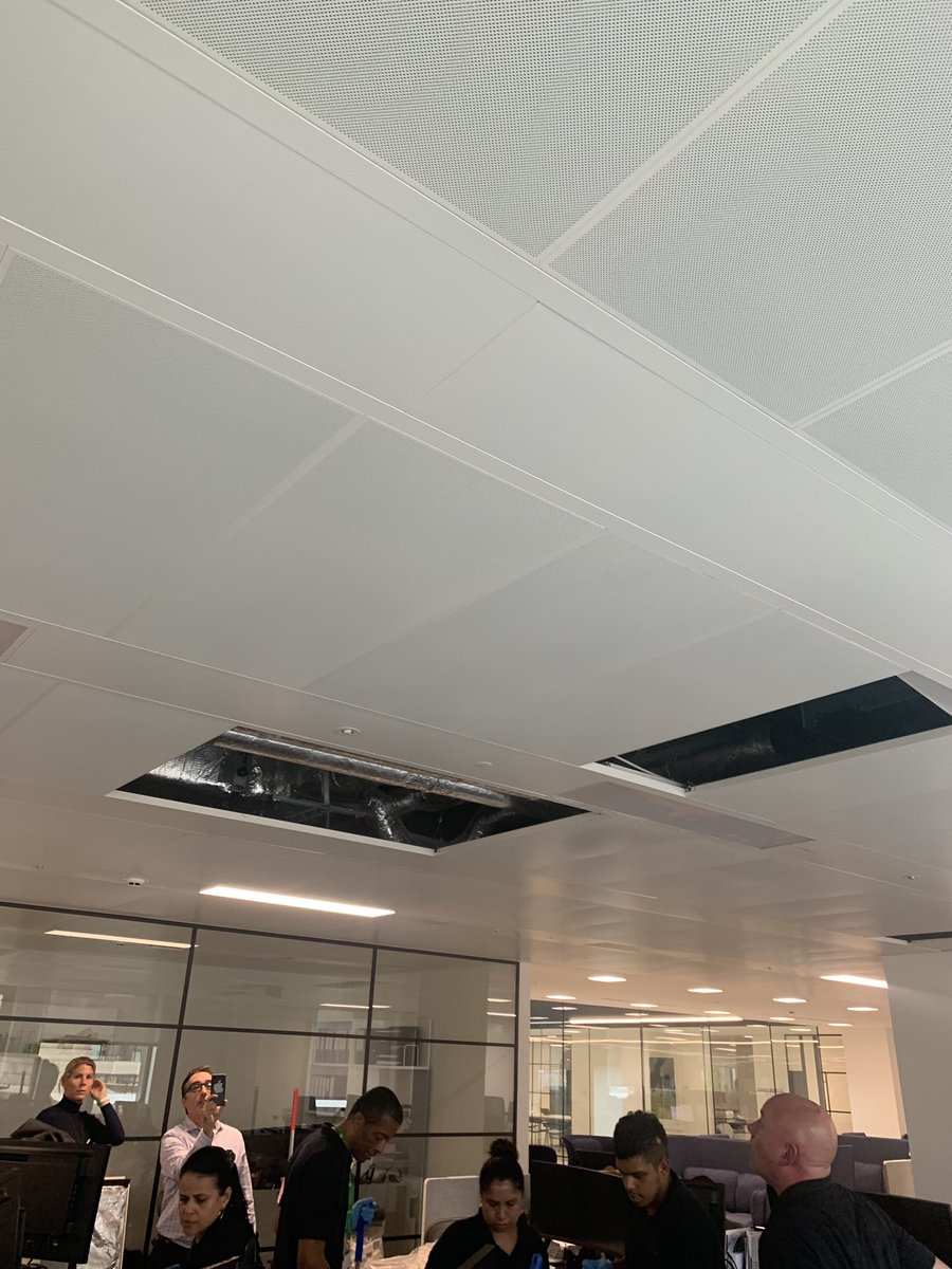 Londonglen's tweet photo. In other news bit of rain and roof on our new office leaking like the main stand at the Oval on Irish Cup Final day 2015 #badworkmanship 😳☔️ https://t.co/fMh49BLd3j