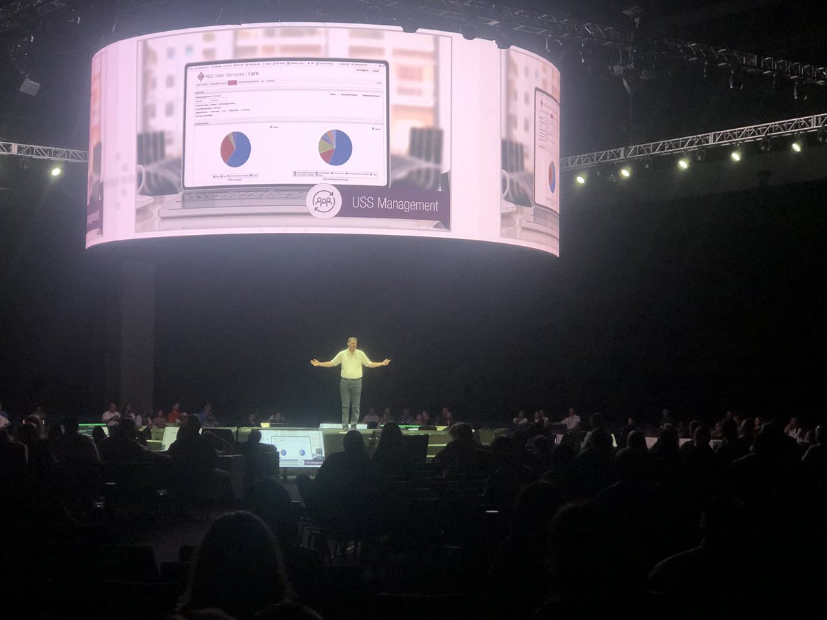 NISC_coop's tweet photo. NISC Sr. Product Line Manager Ryan Larson discusses the advantages of NISC’s #UserServicesSystem at the Telecom Product Roadmap Session. #2019MIC #NISCnext https://t.co/aKiZPeVZ7o