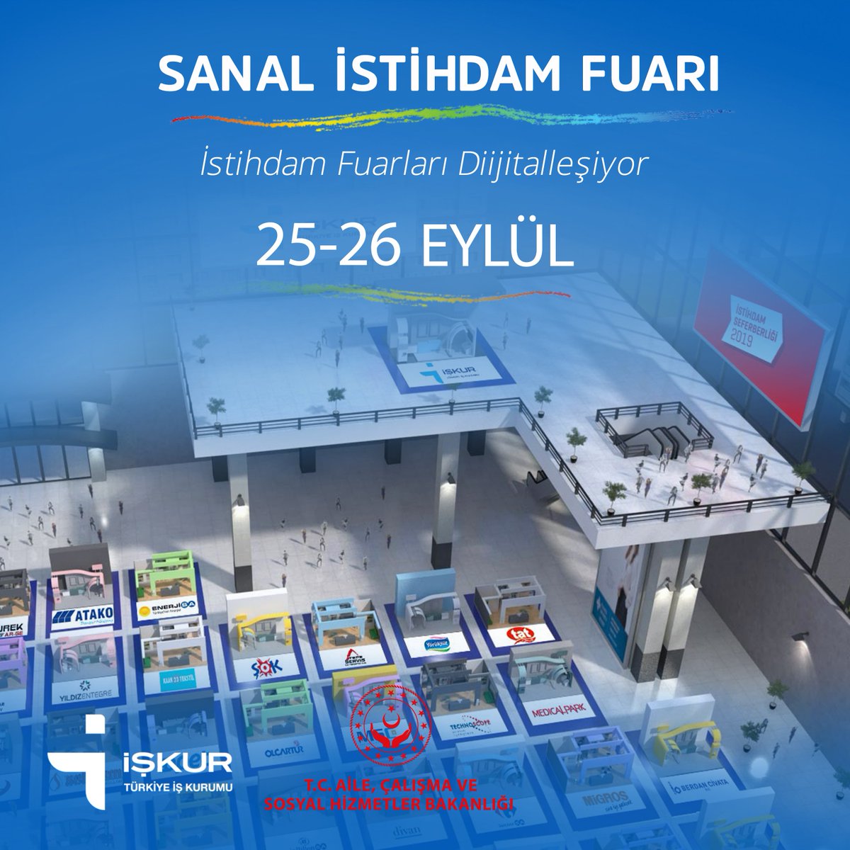 kariyeristnet's tweet photo. İŞ ARAYANLAR YA DA ARAYAN TANIDIKLARI OLANLAR-1
25-26 Eylül'de Sanal İstihdam Fuarı Yaplıyor...
1) Cep telefonu, bilgisayar veya tabletinden https://t.co/YjDicJeoYy adresine girin,
2) Kayıt olun,
3) Fuar tarihlerinde size gönderilen kullanıcı adı ve şifre ile giriş yapın... https://t.co/jYofUOSUQV