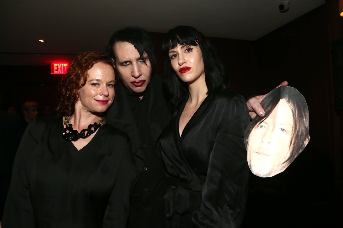 Marilyn Manson and Lindsay Usich attend the special screening of AMC’s The ...