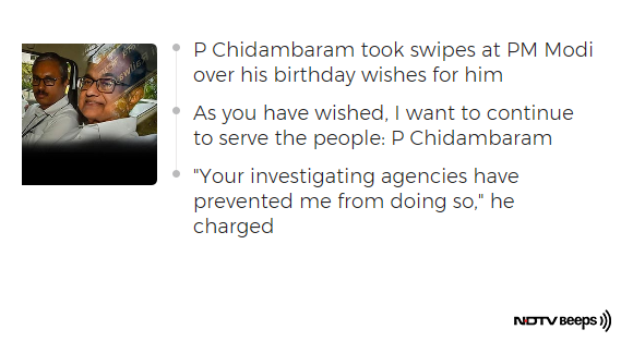 Ndtv On Twitter P Chidambaram Gets Pm S Birthday Wishes Mailed