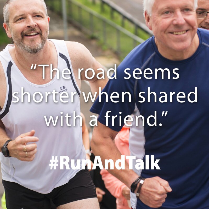DrJulietMcG's tweet photo. This is so very true. It’s amazing how much you can cover and how much better you feel after running with a friend. And the miles fly by too which is always a bonus. #RunAndTalk @RunTogether_ @EnglandAthletic https://t.co/BMAKSx1Aac