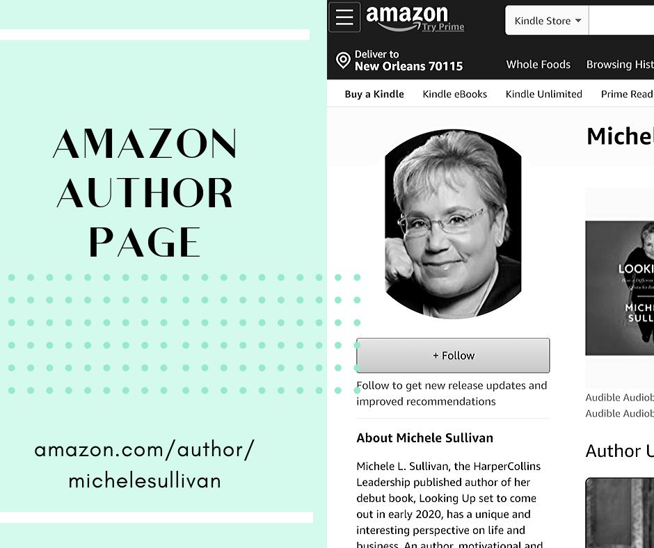 FollowMicheleL's tweet photo. Want an easy way to get updates on #LookingUp? Check out my Amazon Author Page (https://t.co/r1WG3GOdXM). While you are there, click 'Follow' and you will automatically be sent updates. Thank you for your interest and support! #amazonauthorpage #harpercollinsleadership https://t.co/r8M68UmZE4