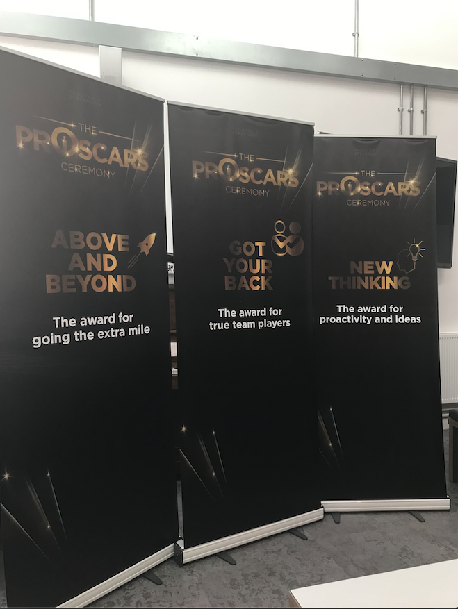 ProctorsBristol's tweet photo. Today marked the 4th edition of our employee awards, The Proscars! 🎉 Awarding staff for their hard work, proactivity, ideas and teamwork! 😍 Winners received prizes of up to £400 each - Hard work really does pay off here at Proctors! 😉 #staff #prizes #Proscars https://t.co/1DXf1yMVwi