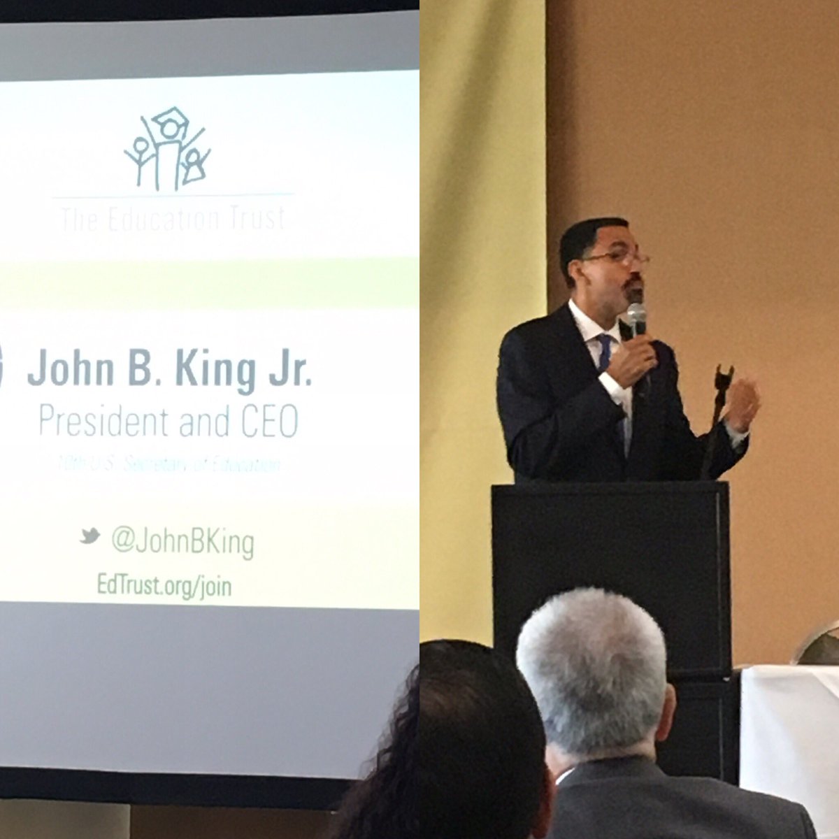 NadiaHillman's tweet photo. Thank you @JohnBKing  for sharing your inspirational journey to becoming the US Secretary of Education.  Lessons on how to be advocates for social  justice and equity through our work #equityelevated @duarteusd @SuptAmerson https://t.co/TA3NBLZW86