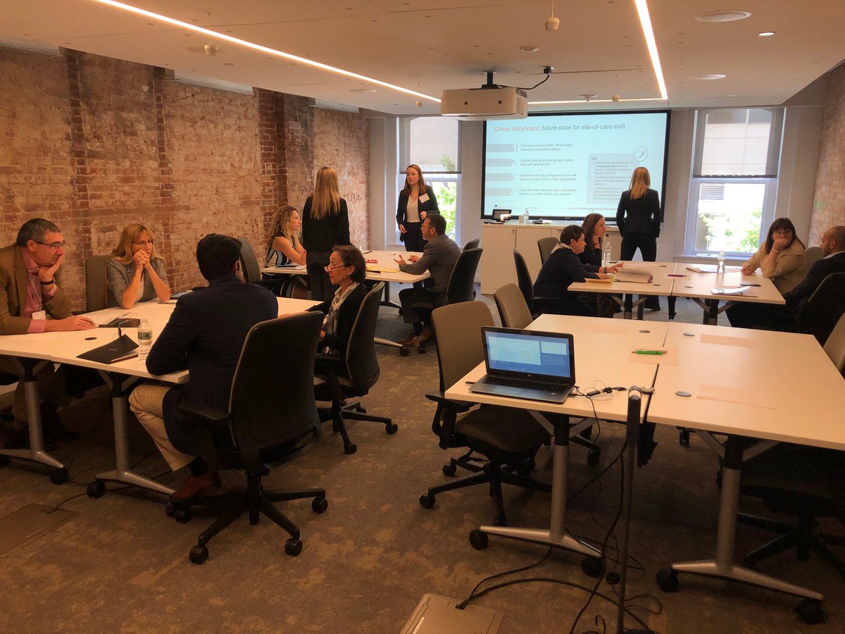 AdvisoryBd's tweet photo. Two of our working sessions before lunch focused on digital solutions (how do we improve patient education adherence?) and site-of-care shift (what's our future state and how do we prepare?). #ABvaluesummit https://t.co/50h22AEoWh