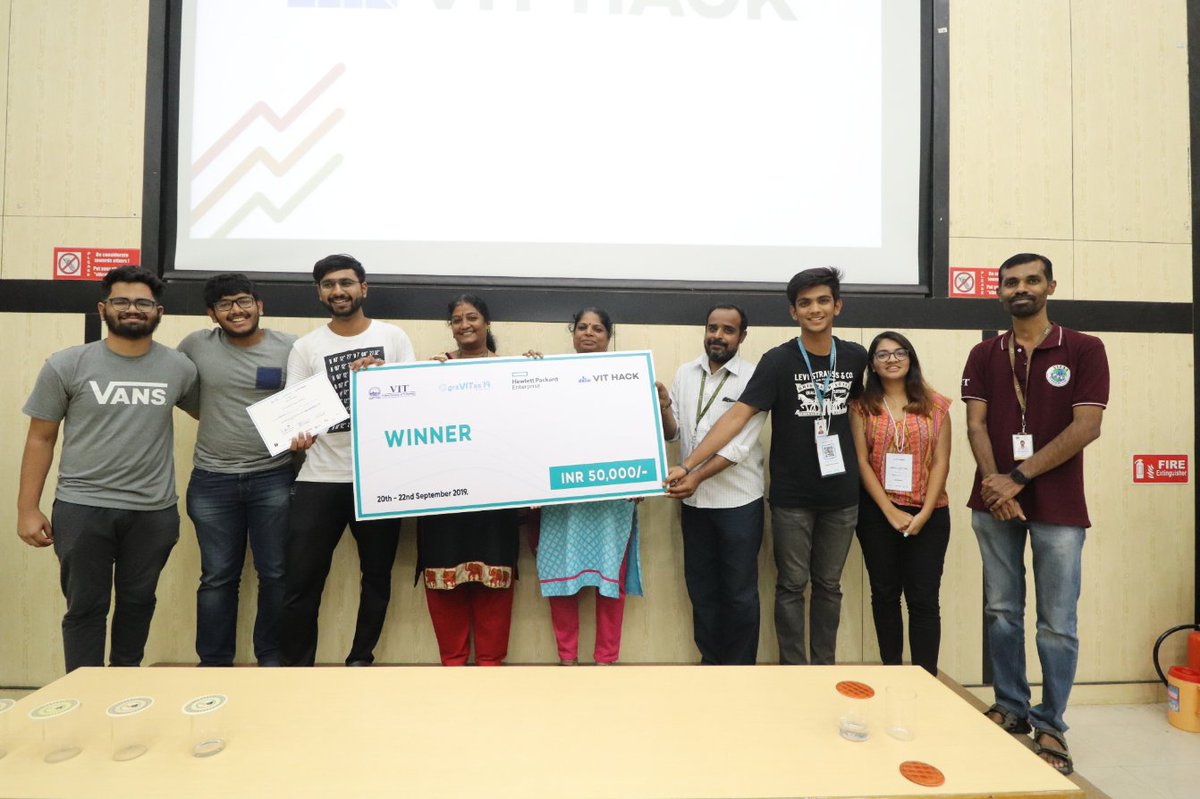 VIT_univ's tweet photo. "VIT HACK, a premier, MEGA event of graVITas, was conducted in coordination with industries on 20-22nd September..." To read more...
https://t.co/WPo3LxE4zY
#VITHACK
#MegaEvent
#Hackathon
#graVITas19
#graVITas
#TechnologyDrivenTransformation
#VIT https://t.co/Bjob4wkXHZ