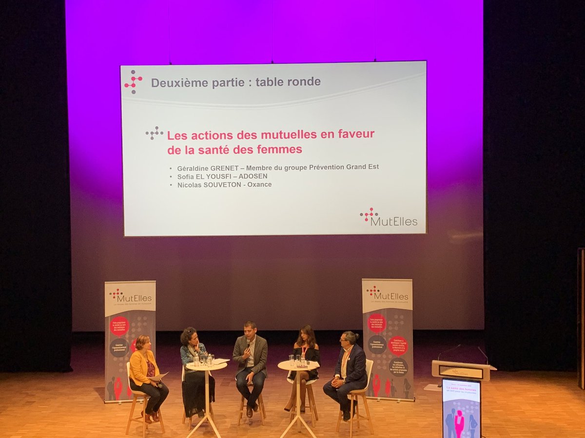 Ouverture des #JRMF2019 par une conférence @MutElles sur la santé des femmes et les actions des #mutuelles en leur faveur #santé  @mutualite_fr