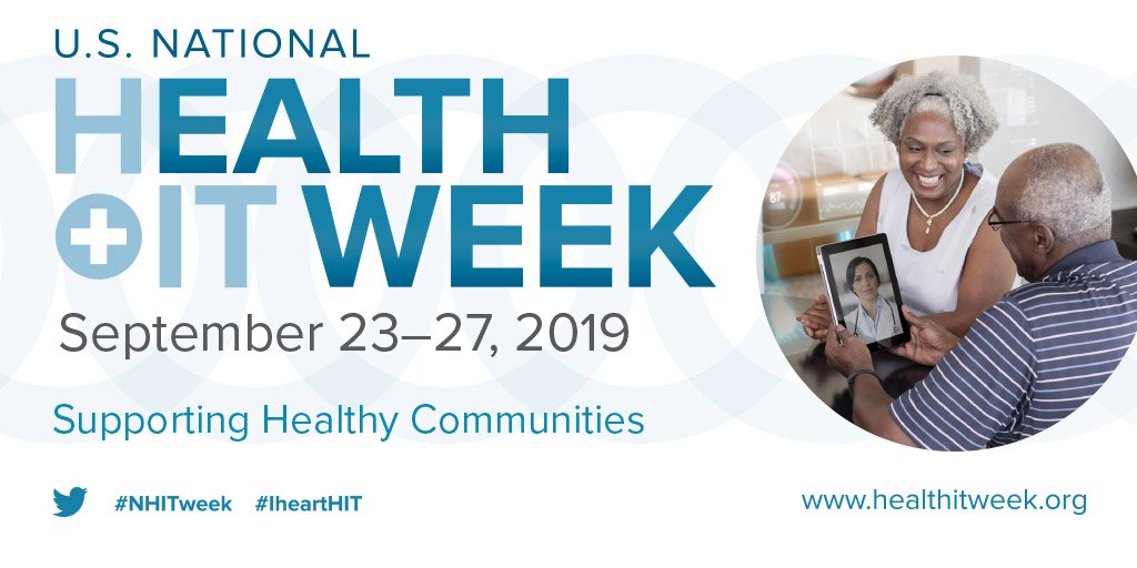 IntelliCentric's tweet photo. It's National #HealthITweek (9/23-9/27)! Thank you to all our #HealthIT professionals drive #Innovation! Read more on this @HIMSS week: https://t.co/fYGD8fHV6M #HealthCareIT #HealthIT #HealthTech https://t.co/zTlcx9xmlY