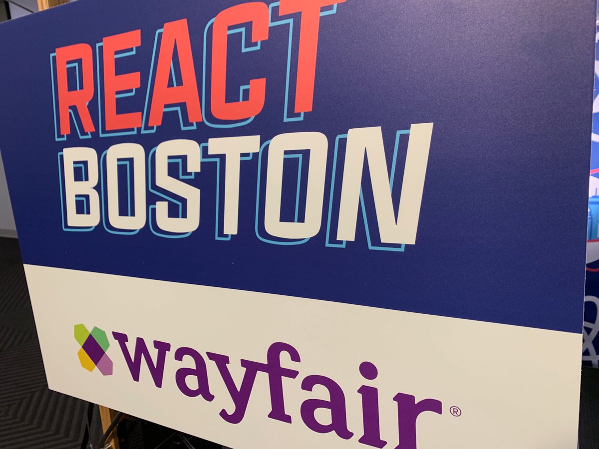 ReactBoston β π (@reactboston) on Twitter photo Huge thank you to <a href="/WayfairTech/">Wayfair Technology</a> for organizing, sponsoring, and hosting #ReactBoston2019 for the third year in a row!
Check out their tech blog to learn more about engineering and technology at Wayfair!
tech.wayfair.com
wayfair.com/careers/jobs/?β¦ Huge thank you to <a href="/WayfairTech/">Wayfair Technology</a> for organizing, sponsoring, and hosting #ReactBoston2019 for the third year in a row!
Check out their tech blog to learn more about engineering and technology at Wayfair!
tech.wayfair.com
wayfair.com/careers/jobs/?β¦