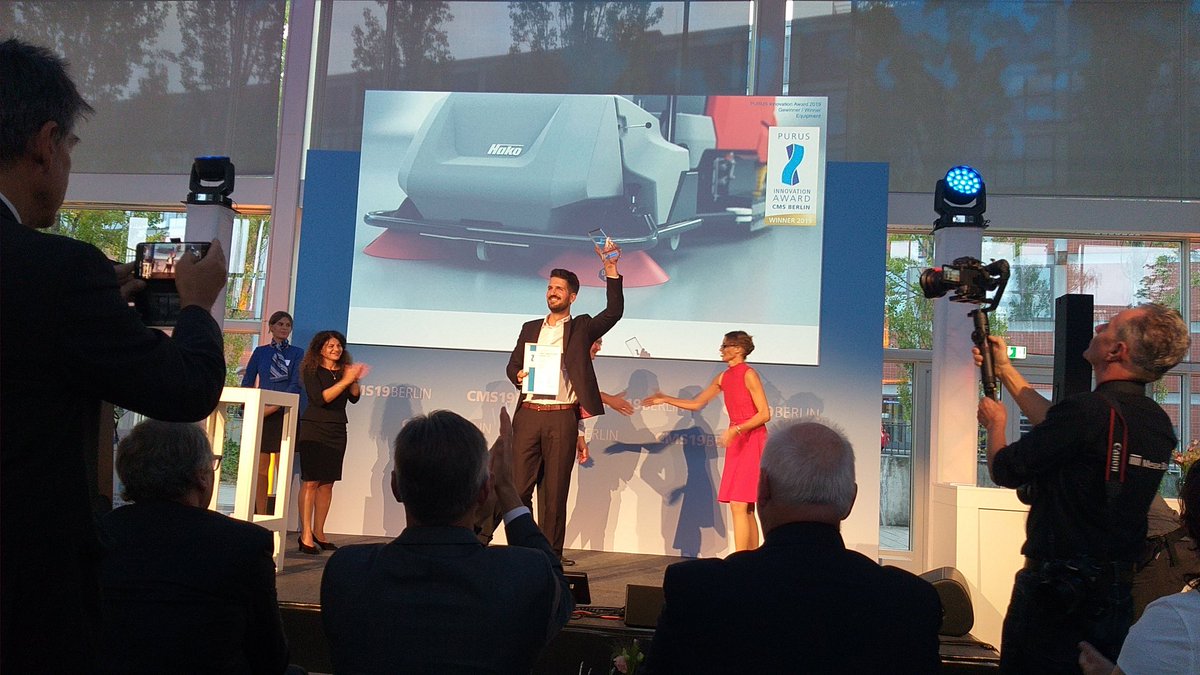 Sieger #equipment verliehen von Fadime Sarikaya <a href="/HakoGmbH/">Hako GmbH</a>  #duststop