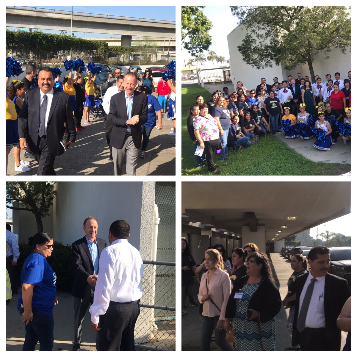 LASchoolsEast's tweet photo. #ELACoS @LASchools @AustinLASchools Making our community of schools the center of our education! “Restoring our Communities” #ldeast #garfieldmariachi #perezcentercheerleaders https://t.co/VDwzfIYI6h