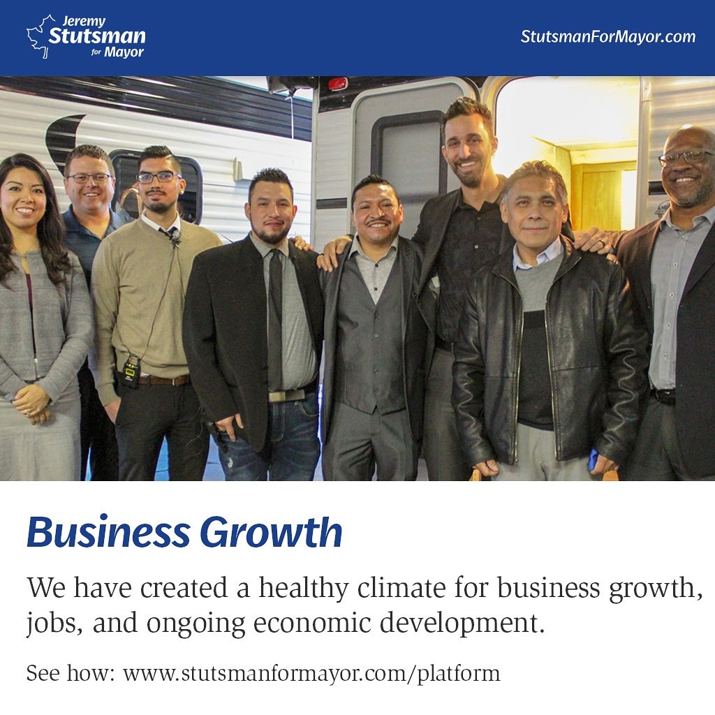 We have created a healthy climate for business growth, jobs, and ongoing economic development. #stutsmanformayor #workingforgoshen #goshen #ilovegoshen #localleadership #ilovemyjob #smalltownusa #maplecity #community #vibrantcommunity #campaign #election #vote #govote
