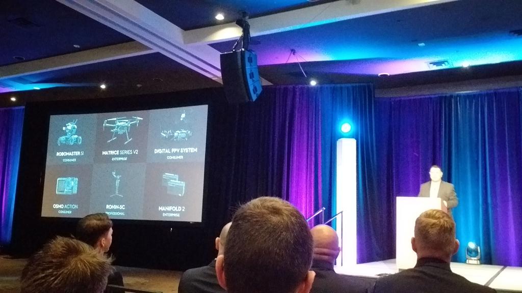 sensedrone's tweet photo. #Airworks2019 Start!! @DJIEnterprise https://t.co/9bBN6vFtt1