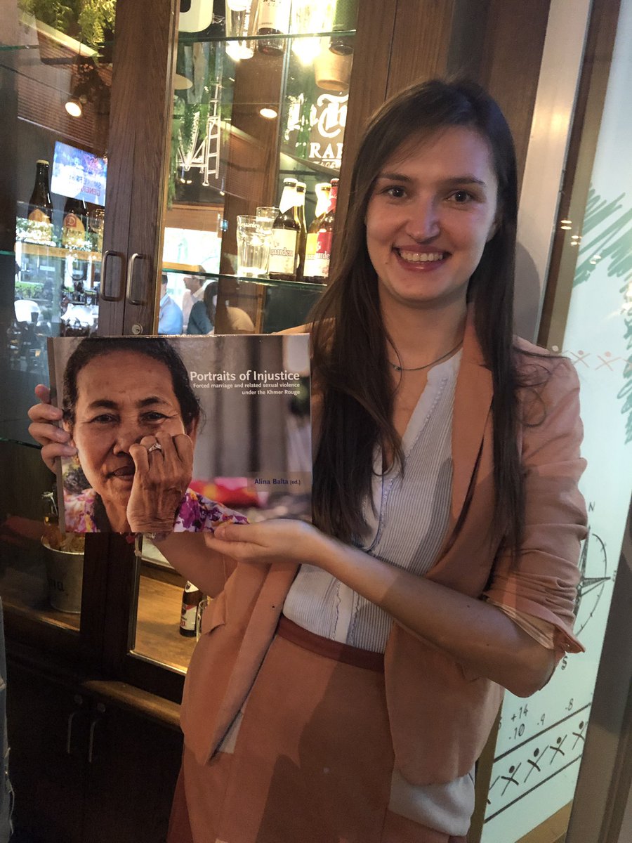 Today @Alina_D_Balta book was launched! Great discussions on importance of bringing victimological research to Society. Thanks Alina for all your hard work! Extremely proud of you! #Cambodia #ECCC <a href="/Intervict_Repar/">IRI</a> #Reparations