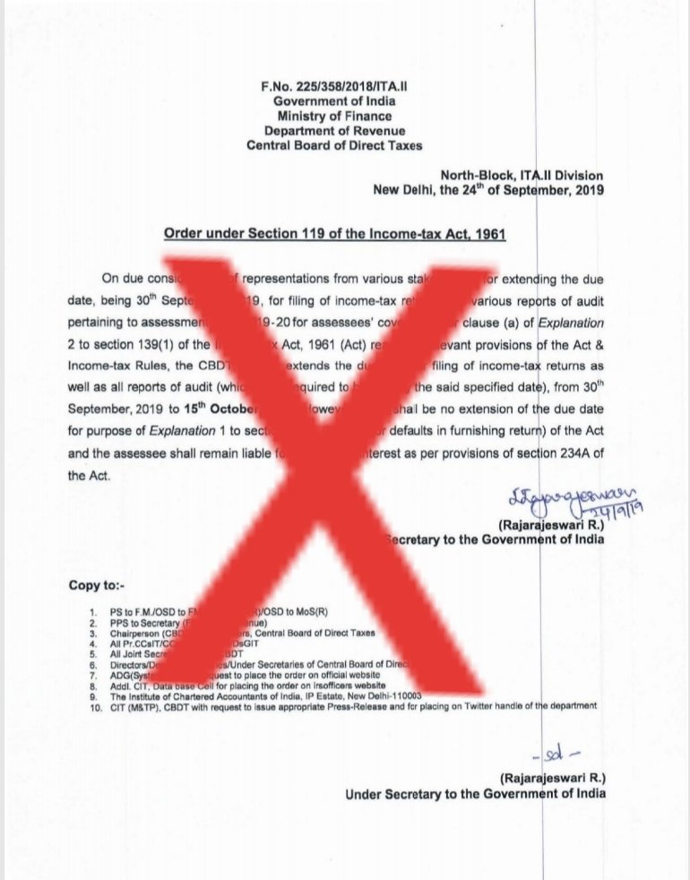 The notification of due date extension pertaining to filing of ITRs that is being circulated on social media platforms is not genuine. Taxpayers are advised not to fall prey to such false news.