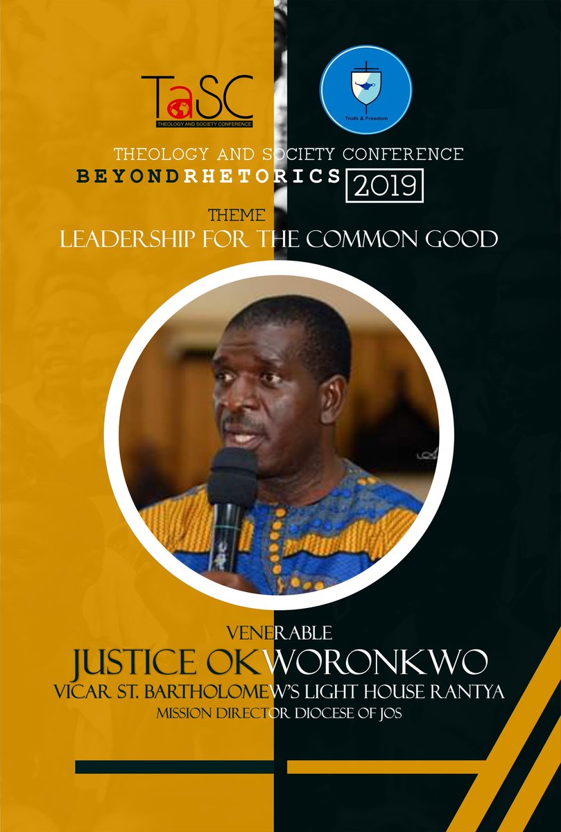 TASCjets's tweet photo. Guest speaker
Venerable Justice Okworonkwo
VICAR St. Bartholomew's light house rantya, Jos.
Missions Director Diocese of Jos.
#TASC2019
#TASC
Theology and Society Conference https://t.co/BZUS0UIWIw