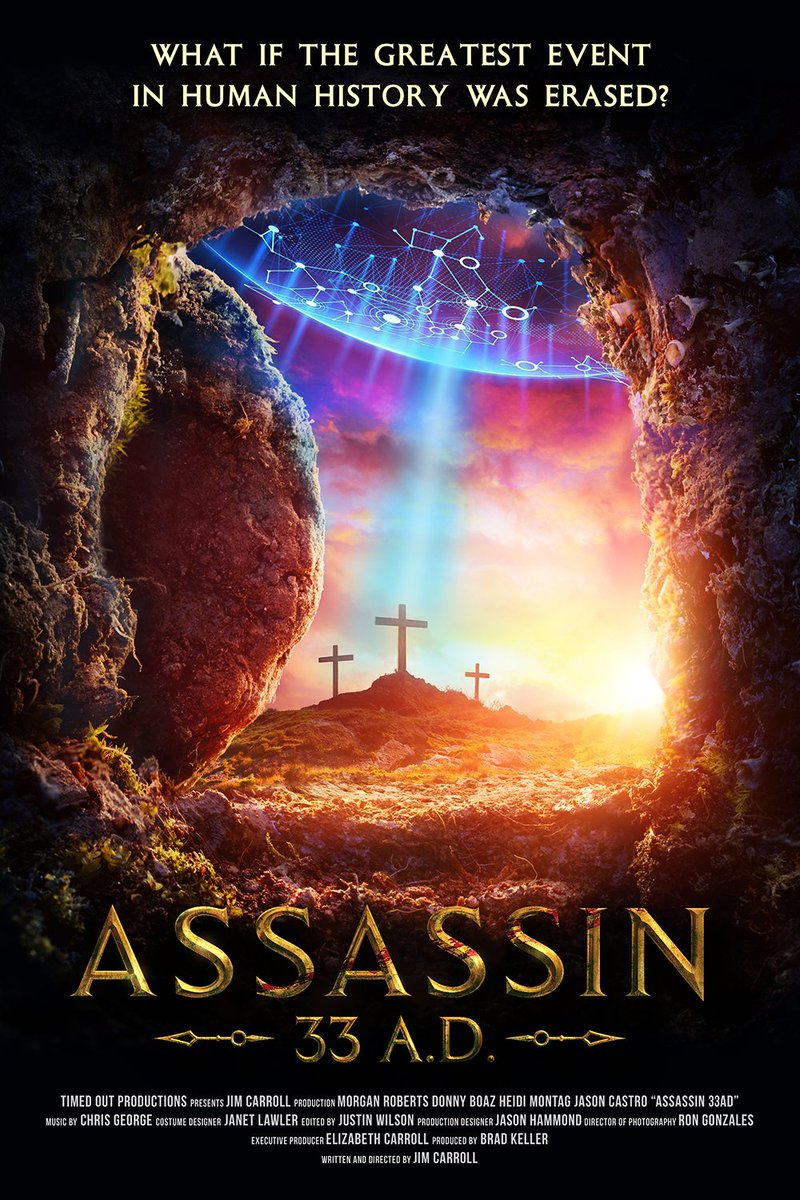 JimCarrollPoker's tweet photo. My movie Assassin 33 A.D. comes to theaters on January 24th, 2020.  New poster. https://t.co/jQgFujQwhS