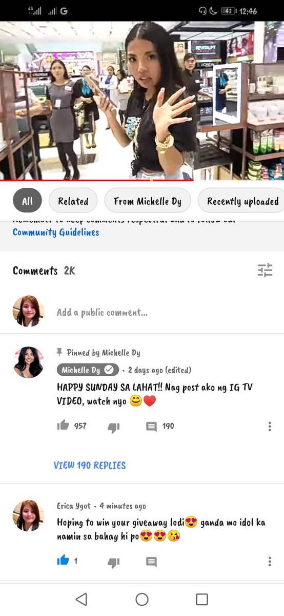 EricaYgot's tweet photo. Now watching new video mopo ate gandaaa😍😍 super fan here love you😘😘@michelle_dy https://t.co/LIbW1LVuBW
