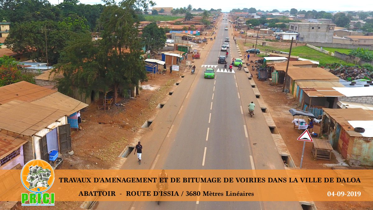 MonPRICI's tweet photo. DALOA
Travaux d’aménagement et de bitumage de voiries dans la ville de Daloa https://t.co/waZHUrXCS1