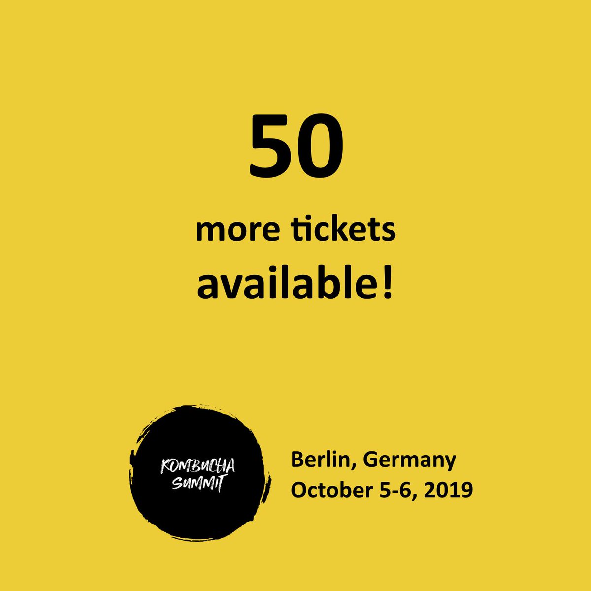 KombuchaSummit's tweet photo. AMAZING NEWS: We had a meeting with the venue this morning and we found a solution on how to accommodate 50 more of you awesome #Kombucha brewers using a second large room!😃🎉

Get your tickets here: https://t.co/VXSI3Xc5Aq

#KombuchaBrewer #KombuchaBrewery #KombuchaLove https://t.co/Ggj1N42q7O