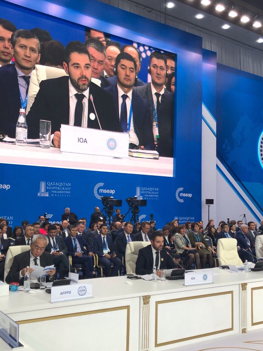 JSarakiotis's tweet photo. Στην «4η Συνάντηση Ομιλητών από Κοινοβούλια Χωρών της Ευρασίας», που πραγματοποιήθηκε στην Αστανά του Καζακστάν, είχα την ευκαιρία να αναπτύξω τις θέσεις μου για τις ευκαιρίες διακρατικής συνεργασίας & ανάπτυξης του διαλόγου σε ευρασιατικό επίπεδο. 🇬🇷🇰🇿 #mseap #Astana #Kazakhstan https://t.co/bcydUMWMbK