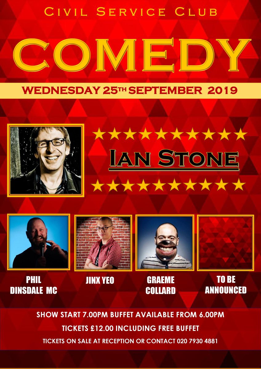Last 19 tickets remaining for the fantastic Ian Stone!