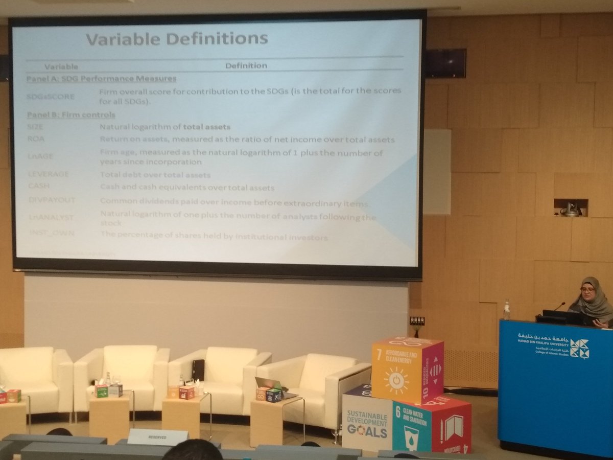 theGreenHQ's tweet photo. First Research Question was: "What are the determinants of #SGDs performance?" Dr. Omneya is Director of the Ethical Finance, Accountability and Governance research group @DUBusSchool.
#GlobalGoalsWeek #MakerMajlis #GlobalGoals #unga https://t.co/iiIdDCkvjX