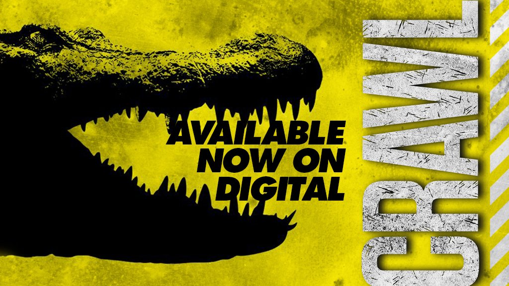 FANGORIA's tweet photo. Jump into the feeding frenzy and get Crawl today on DIGITAL. 🐊
 
From producer Sam Raimi and director @AlexandreAja, @TheCrawlMovie is a MUST-WATCH, relentless creature feature. Trust us, you’ll want to cancel your plans and watch @ParamountMovies’ CRAWL tonight! https://t.co/LfWWTVhOvh
