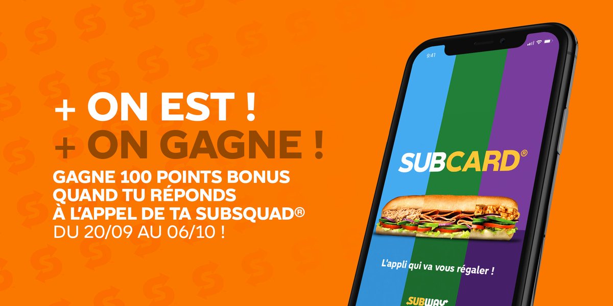 SubwayFrance's tweet photo. Le kiffe à la carte, ça existe avec la Subcard® !
#SubCard #SubwayFrance https://t.co/2M7DVaCjZK