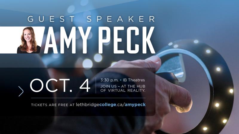 Join guest speaker @VirtualGirlNY, founder of @EndeavorVR, at @LethCollege October 4th to learn about VR innovation & entrepreneurship.

Registration is free. 

More information at the link
lethbridgecollege.ca/AmyPeck

#alberta #vr