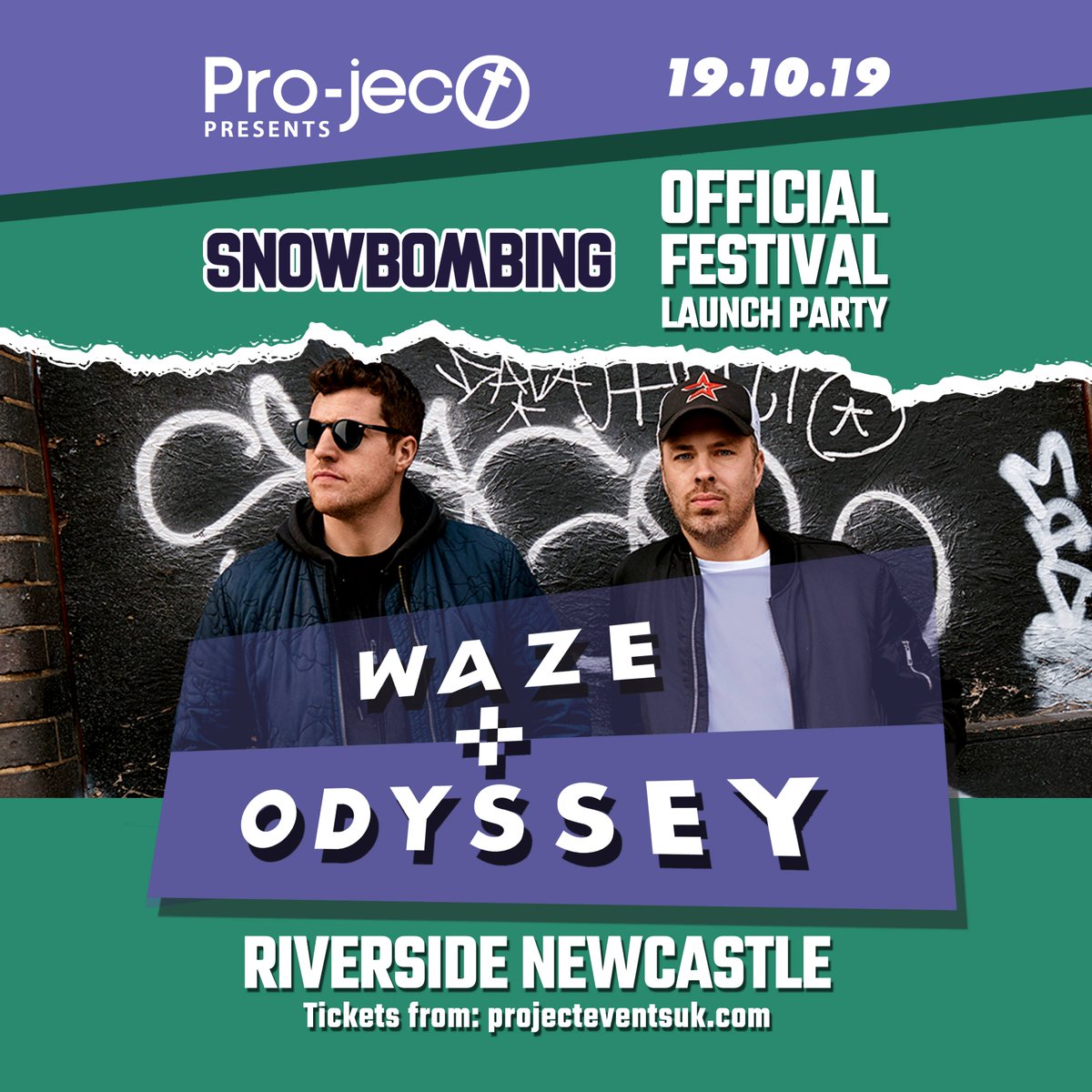 Calling all Geordies! We're teaming up with party starters, @projecteventsuk, for a rave on the riverside in Newcastle!

We’re hyped to be bringing the tunes to the toon with SB Royalty, @WazeOdyssey, for launch party no.2.

Who’s ready for some 'Bump &amp; Grind', Snowbombers? 😎