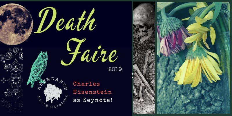 Join us for 4th Annual Death Faire featuring Charles Eisenstein as Keynote! 
.
.
Tickets and information available now: abundancenc.org/event/death-fa…
.
.
.
#death #deathliteracy #grief #greenburial #ceremony #communityresilience #rememberthem #abundance #AbundanceNC #deathfaire