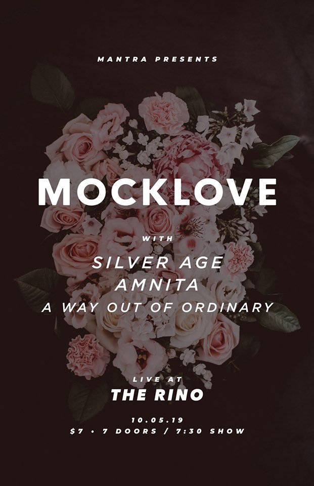 KANSAS CITY. 

We’re back at The Rino on Saturday, October 5th with Silver Age, Amnita, and A Way Out of Ordinary!  

See you there, friends. 
/|\