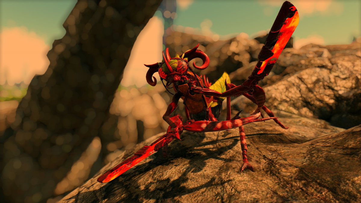 Eco On Twitter Introducing The Volcanic Tribe Mantis Saddle With Matching Lava Swords Built To Quickly Scale Rocks And With An Attack That Can Take Down The Biggest Of Enemies The Mantis