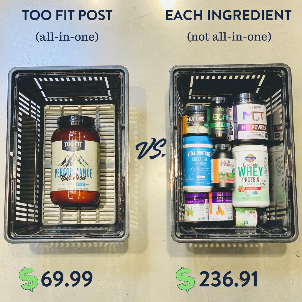 TooFit's tweet image. "I love that I don't have to buy a dozen different items, this literally has it all...and then some!" - See everything in our #postworkout shake here 👉 bit.ly/2wAn1Ss