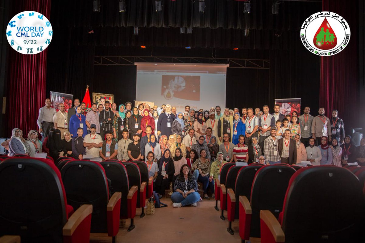 AssociationAma3's tweet photo. Amal celebrated World CML Day 2019 with members and families from different cities of Morocco with 2 lectures with Dr Mohamed Zaidani, hematologist in Hassan 2 hospital of Settat
#WCMLDay19
#TodayTogether
#AMAL https://t.co/bn59IBpc2P