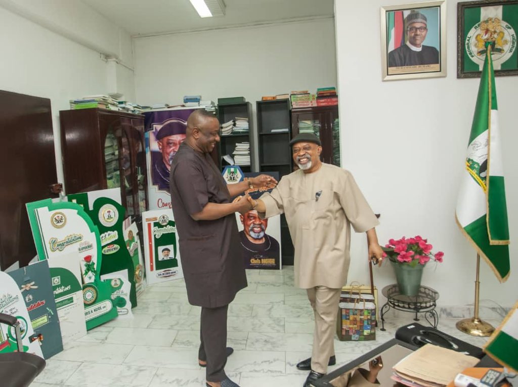 fkeyamo's tweet photo. ON THE MOVE AGAIN: TWO PORTFOLIOS IN TWO MONTHS! Just been redeployed to the Ministry of Labour and Employment to work with my long-time big brother, H.E, Chris Ngige. Thank you, Mr. President for finding me versatile enough to move around. Always ready to serve in any capacity💪 https://t.co/pEQ6lcpXSO