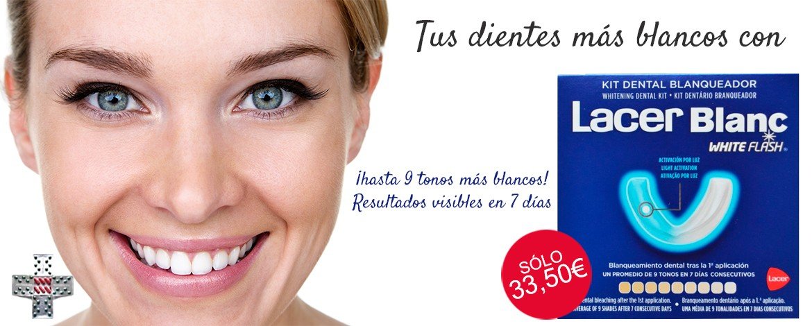 farmariba's tweet photo. Tus dientes más blancos con Lacer Blanc White Flash. ¡Resultados visibles en 7 días! ¡Hasta 9 tonos más blancos! PVP 33,50 € con envío gratuito. Recíbelo en 24-48h. Ya disponible en https://t.co/qHlmHX92IP…/4196-lacer-blanc-white-flash-8… #lacer #lacerblanc #whiteflash https://t.co/0nYZxgKk6j