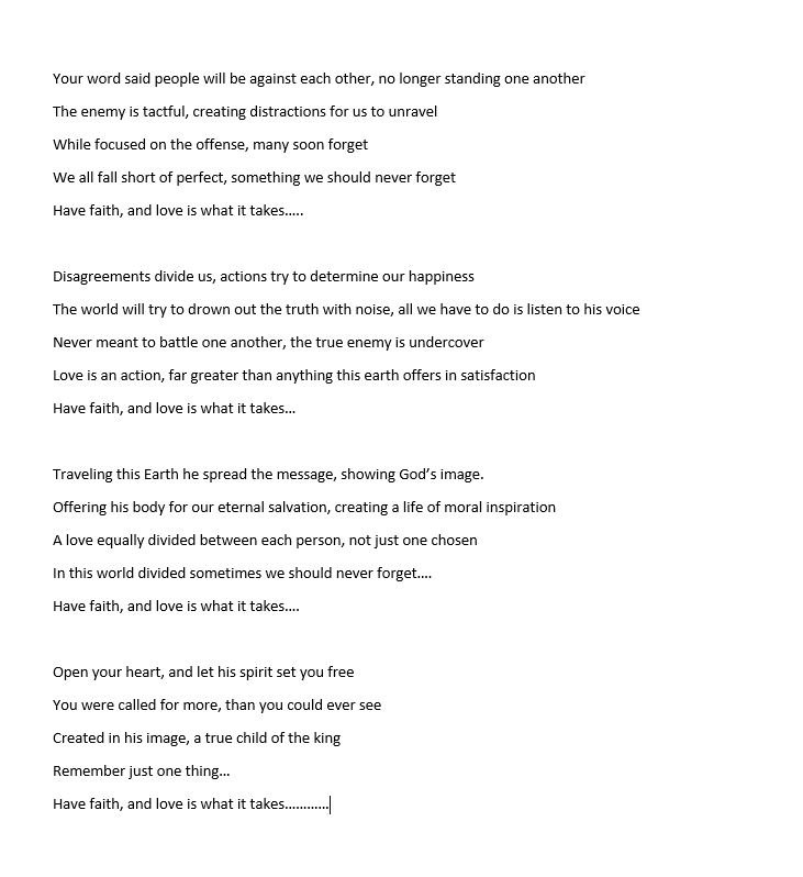 V8Build's tweet image. New Song! Have faith, and love is what it takes. Please share if you like. My hope is my music will bring others to Christ. #GodIsGood  #Havefaith #Loveconquersall @CentricWorship @Centricity