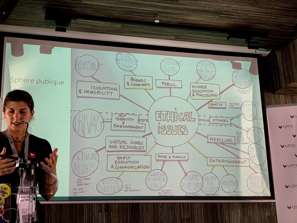 SebKuntz's tweet photo. #LVdays Ethical issues in #VR / #AR cc @lavalvirtual @kentbye @Alex_BOUCH3T https://t.co/mcvKF4cDnm