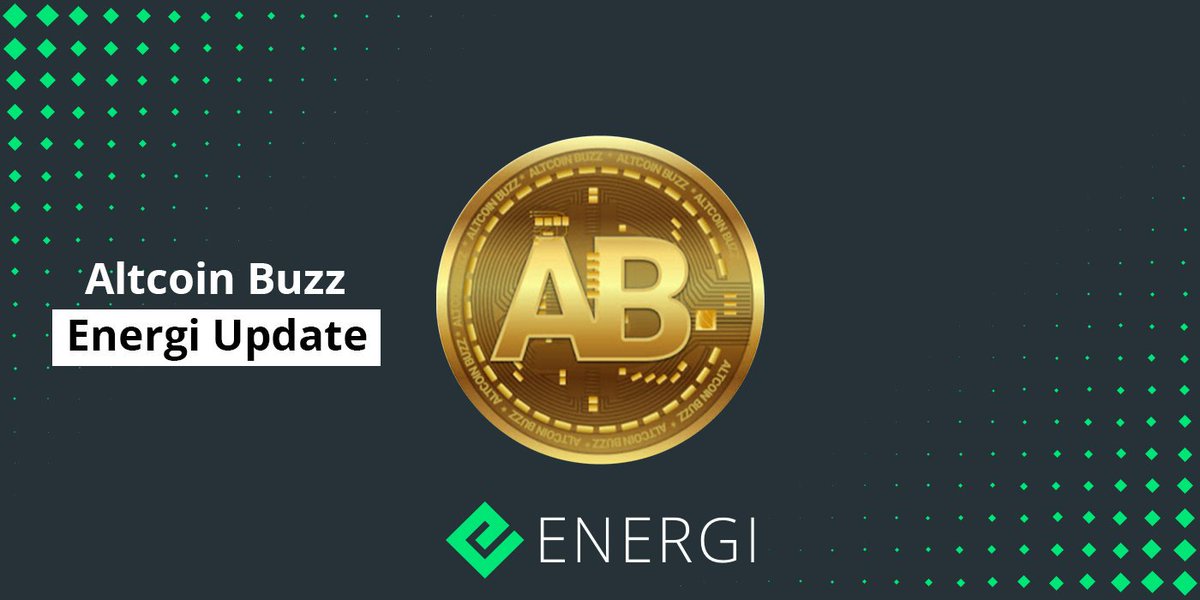 energi's tweet image. .@Altcoinbuzzio has covered some Energi updates in their newest video! Check it out to see the latest on Energi Impact, Energi Defense, and Energi 3.0. 

Watch here: nrg.click/AltcoinBuzz

#energi #NRG $NRG