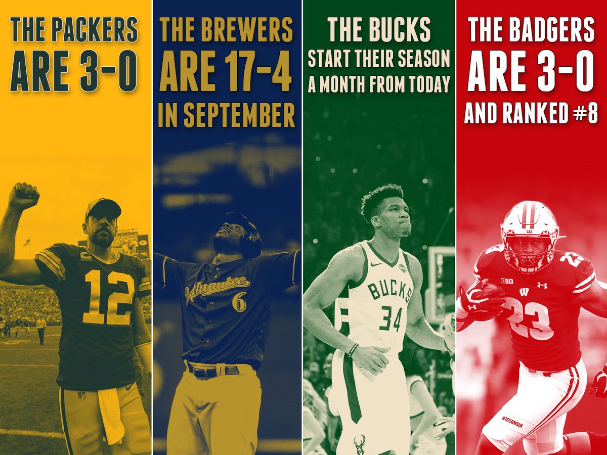 It's a good time to be a Wisconsin sports fan. 🙌