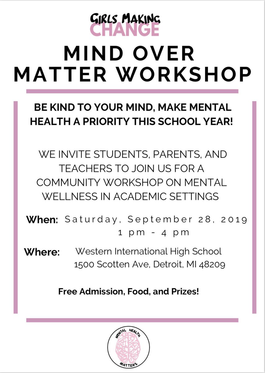 Gmakingchange's tweet photo. Have you heard about GMC’s community workshop THIS COMING SATURDAY? Join us from 1pm-4pm as we talk about what mental health is, common community response, what it looks like in various cultures, and academic strategies that strengthens mental wellness. Hope to see you there! 💕 https://t.co/PsgHTjyeyD